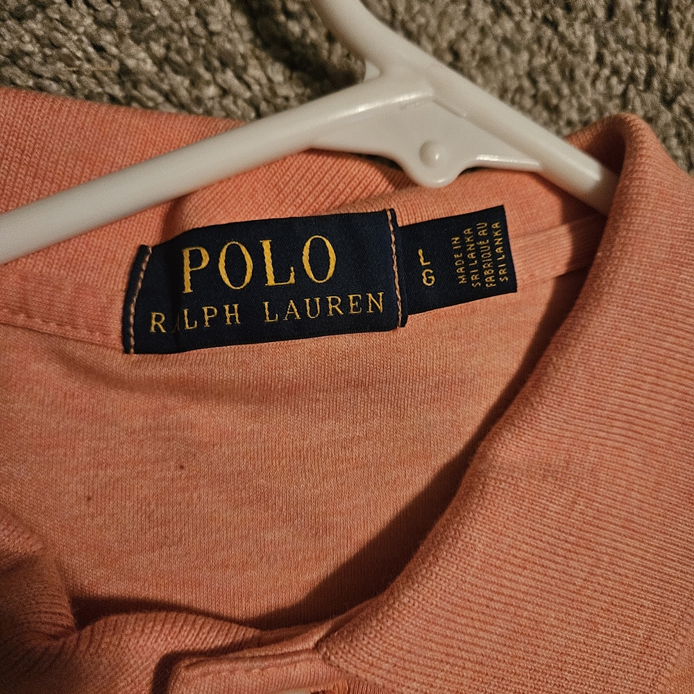 Ralph Lauren Men's Coral Polo Shirt - Picture 2 of 3